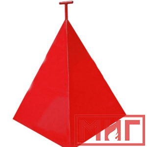 Фото 9 - Пожарная пирамида для пожарного гидранта 500x500x600 (Четырехгранная).